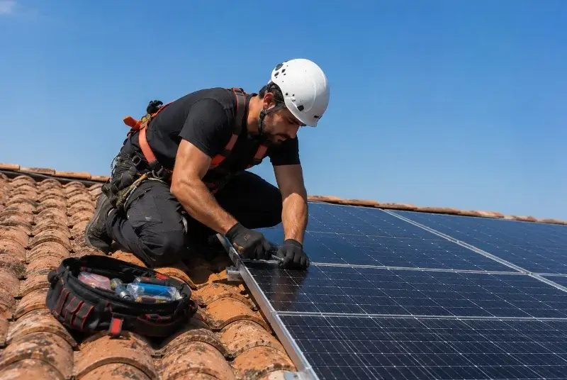 Maintenance et monitoring de panneaux solaires à Auribeau