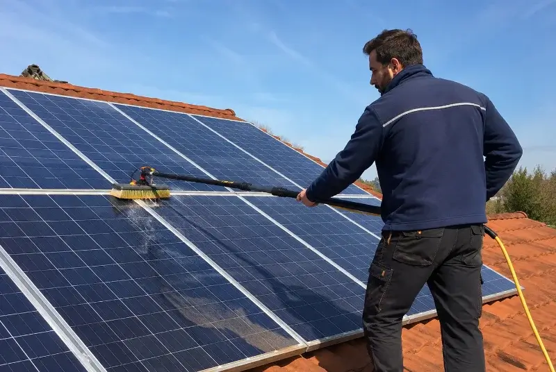 Nettoyage et entretien de panneaux solaires à Auribeau